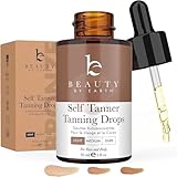 Self Tanning Drops for Face - Organic & Natural Ingredients, Bronzing Face Tanning Drops with Aloe Vera, Non Toxic Self Tanner for Sunless Fake Tan & Natural Glow, Cruelty & Toxin Free