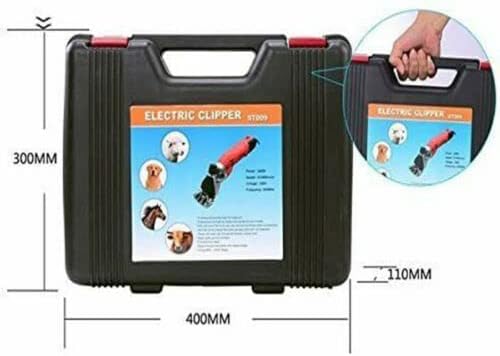 Miniatura 3 de cjc Tijeras de oveja, 220 V Eléctrica Oveja Cabra Cizalla Granja Clipper Máquina Cortadora de Lana Tijera (110V 500W)