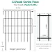 Decorative Garden Fences 17in x 23.3ft, 22 Pack Outdoor Fencing Animal Barrier Dog Border with 1.25in Gap, Metal Wire Fence Panels for Garden Decor, Flower Bed Edging Borders for No Dig Patio Yard