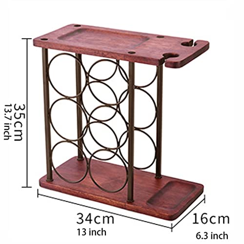 Soporte para botellas de vino RUVOO para 6 botellas y 2 copas miniatura 2
