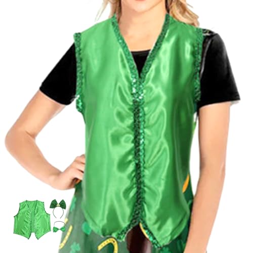 Disfraz para el día de San Patricio, St. Disfraz de fiesta para el día de San Patricio, Set de disfraces para el desfile del día de San Patricio, Disfraces de vacaciones, vestidos de fiesta