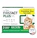TevraPet FirstAct Plus Flea and Tick Topical for Cats over 1.5lbs, 3 Dose Flea and Tick Prevention. Waterproof Flea and Tick Control for 3 Months
