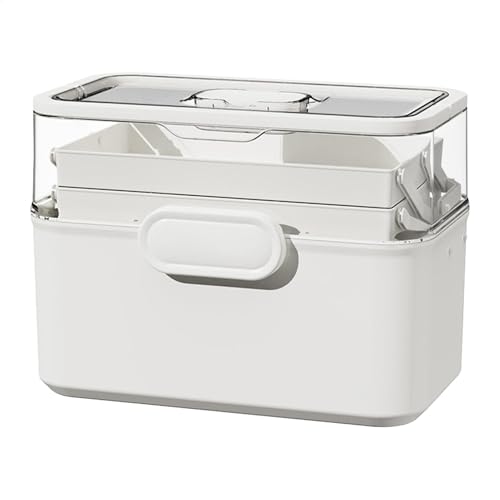 Medication storage box de 3 pisos para solucionar el desorden de tabletas 2