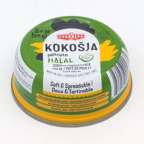 Podravka Kokosja Halal Cooked Chicken Paté, 95g PACK OF 4