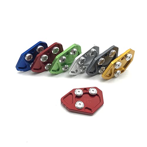 Motorcycle Kickstand Extender Foot Side Stand Extension Pad Support Plate For BMW K1200S K1200R 2005-2008 K1300S K1300R 2009-2016 (Blue)