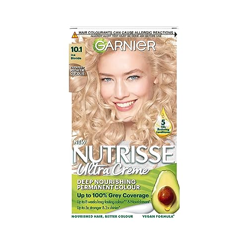 Garnier Nutrisse Permanent Hair Dye, Natural-looking, hair colour result, For All Hair Types, 4.3 Dark Golden Brown