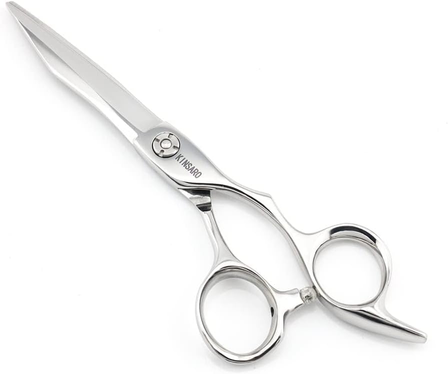 Hair Cutting Scissors Sharp to Cut Hair Cutting Shears Professional Haircut 6 Inch 440c for hairdresser or home use KINSARO for Hairdresser Barber or Home Use