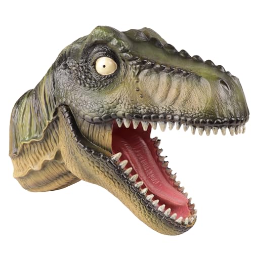 Needzo Giant Dinosaur Head Wall Mount, Hanging Decoration for Bedroom, 17 x 11 Inches