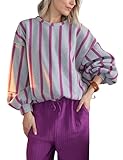 Bankeng Womens Oversized Striped...