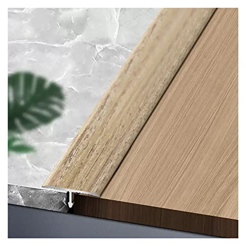 JYHHCYS tapajuntas Suelo Piezas De Transición De Metal para Puertas Borde De Piso T Molde, Reemplazo De La Tira De Transición Plana A Prueba De Agua para La Puerta A La Baldosa/Madera Al Vinilo Cover