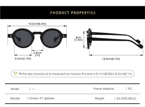Lunettes de soleil UV400 décoratives et légères style rétro branché - 3