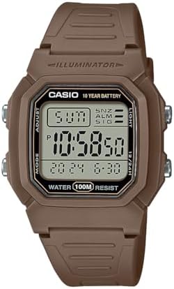 Casio W800HG Series | Men’s Digital Watch | 100 Meter Water Resistance | Multi Function Alarm | 100 SEC Stopwatch | Auto Calendar | Countdown Timer | LED Light | Dual Time| 10 Year Battery