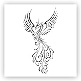 Phoenix #2 Bird Stencil - Choose a Size (12'x12') - Laser-Cut Reusable Plastic