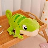 JABALUX 30cm Jouet en Peluche caméléon, Jouet en Peluche lézard réaliste, Animal en Peluche Doux pour en-fants, Jouet caméléon, Jeu Parfait pour Cadeau d'anniversaire pour en-fants (Vert)