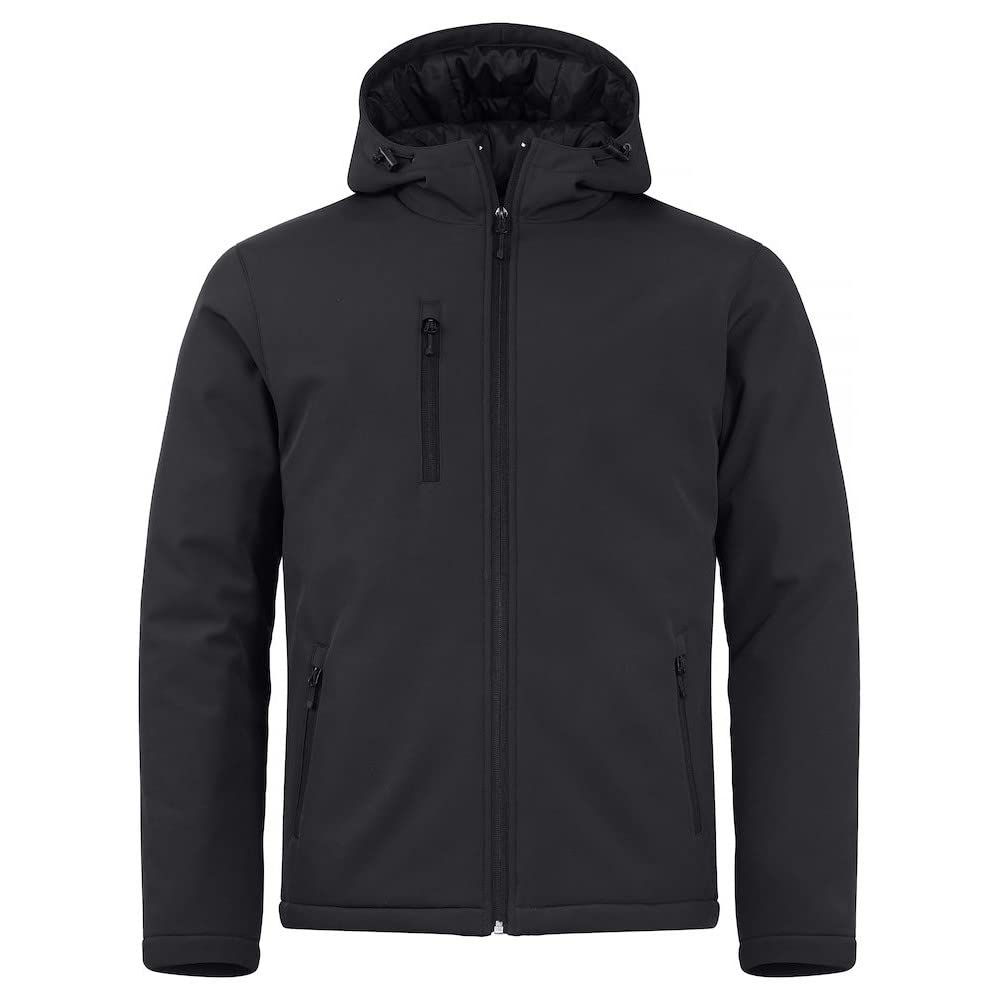 CliQue Mens Padded Soft Shell Jacket (L) (Black)