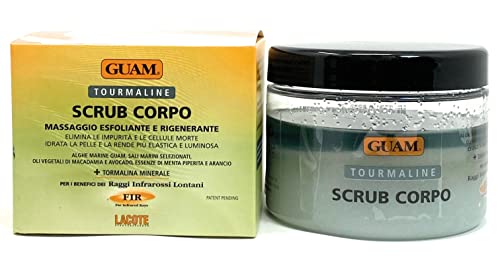 Guam Tourmaline Scrub Corpoy, Massaggio Esfoliante e Rigenerante, 600 g