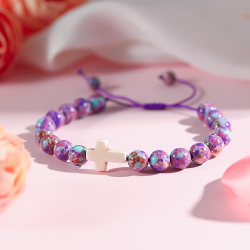 Image of Smilelife Easter Gifts for Teen Girls & Women - Bunny Beaded Bracelet Set - Perfect Easter basket stuffers