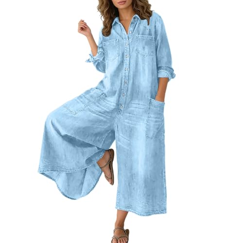 Mono Mujer Manga Corta Bodycon Verano Primavera Holgado Playsuit Camisa Elegante Mono Talla Grande Casual Cómodo Jumpsuits Petos Pantalones Playa Vacaciones