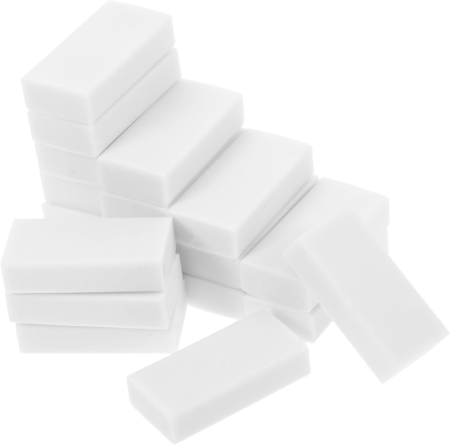 UPKOCH 20pcs Sketching Erasers White Rectangular Art Supplies for Students and Artists Smudge Comfortable Grip for School Classroom and Office Use