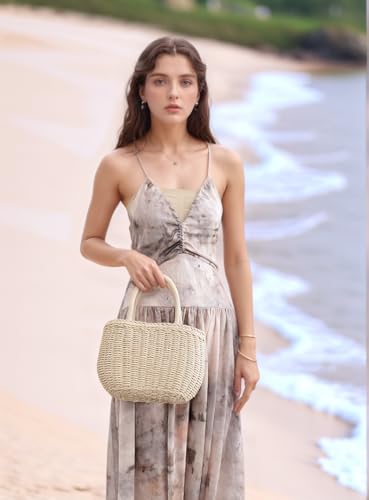 Bolso FENBEN Straw Hobo para mujer tejido cruzado miniatura 2