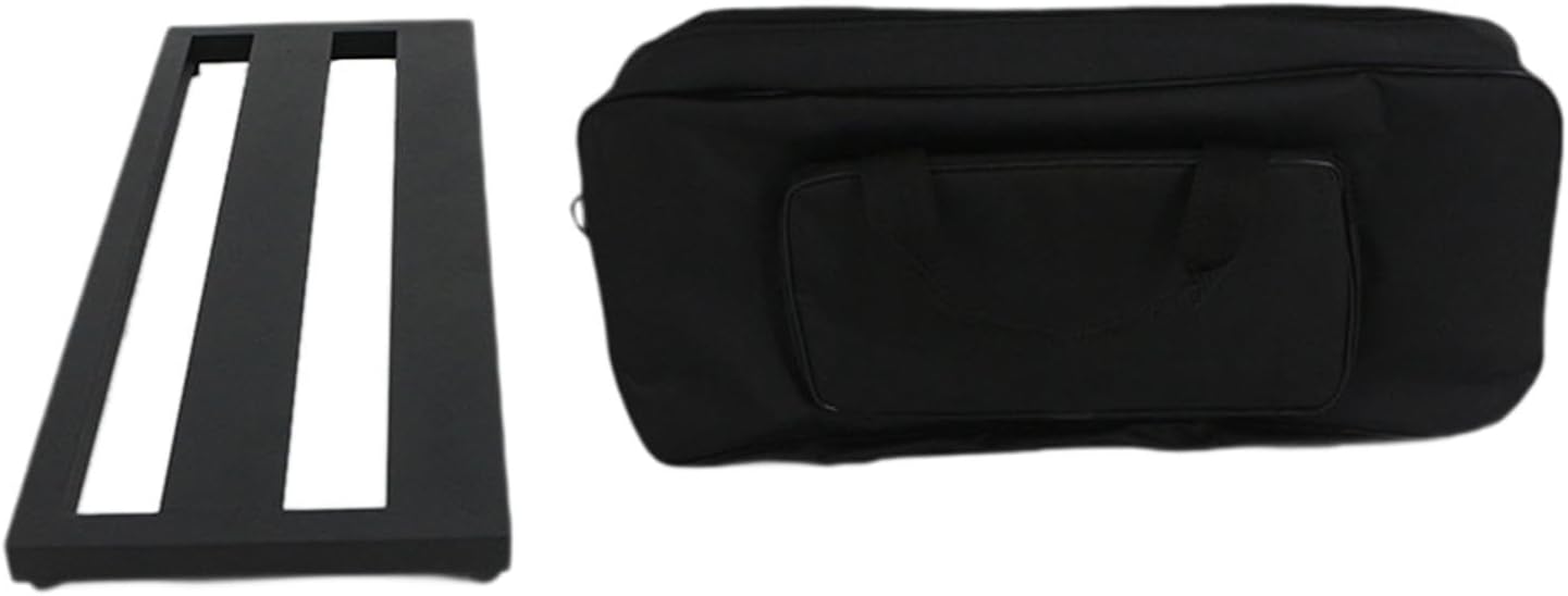 Generic Metal Effect Pedalboard, Stable Bass Pedalboard with Carrying Bag for Bass Electric Guitar Accessories, M