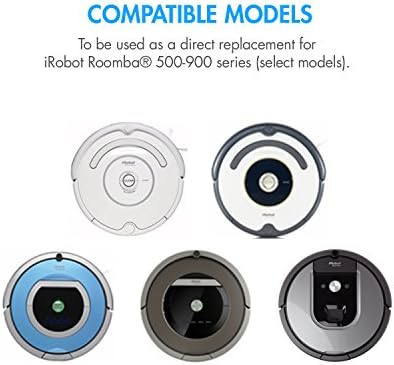 Amazon.com: Tenergy Batería NiMH de 1000 ciclos de 14.4 V 3850 mAh para iRobot  Roomba 900 800 700 600 500 Series, baterías de repuesto recargables al  vacío, 4 cepillos laterales y 1 herramienta de limpieza de cepillo : Hogar  y Cocina