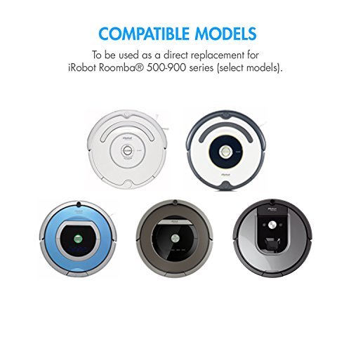 Tenergy New Extended Life 1000 Cycles 14.4V 3850Mah Nimh Battery For Irobot Roomba 900 800 700 600 500 Series, Vacuum Rechargeable Replacement Batteries, Bonus 4 Side Brushes And 1 Brush Cleaning Tool #TOP3