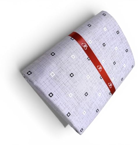 Image of JHABAK'S Unstitched Print Shirt Fabric for Men - Polycotton Material - 2.25Meter Shirt Piece Cloth