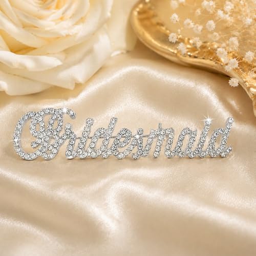 Image of Bridal Party Brooch Pins (Bridesmaid (Silver))