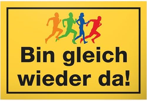 Bin Gleich Wieder Da Schild DankeDir! Bin gleich wieder da - Schild 30 x 20 cm - Tür Türschild