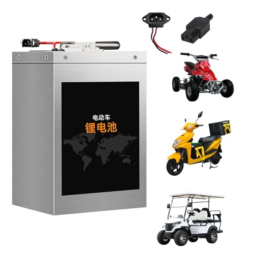 WILLQR E-Bike Battery 72V Motorcycle Lithium Battery 35AH 40AH 50AH 55AH LiFePO4 Batteries for 0-4000W Moped Bicycle Tricycle Motor with Charger,72v35ah