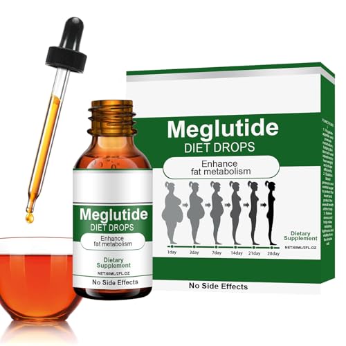 Dieta De Meglutida Gotas, Fórmula De Adelgazamiento Natural, Suplemento De Control Del Apetito, 60 Ml, Absorbente Rápido Y Fácil De Usar, Amigable Para Los Viajes, Para Hombres Y Mujeres