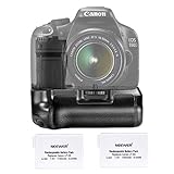 Neewer Pro Battery Grip (Replacement for BG-E8) for Canon EOS 550D/600D/650D/700D Rebel T2i/T3i/T4i/T5i + 2x 7.4V 1140mAh LP-E8 Replacement Battery