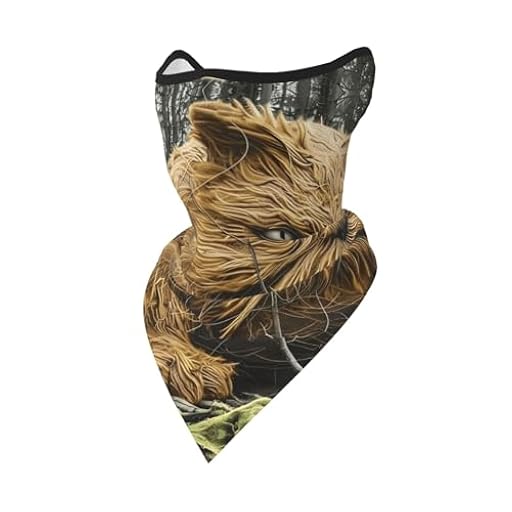 POEZJZW Bufanda mágica para hombres y mujeres con diseño de monstruo extraño | Ya disponible en tu tienda friki favorita! En mundofriki.es!