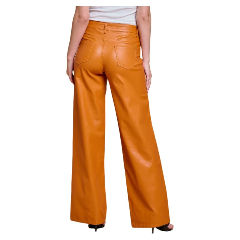LOVER BRAND Wide-Leg Faux Leather Pants