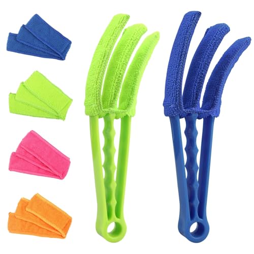 CNDNO 2 Pack Blind Cleaner Duster Tool, 3 Arms...