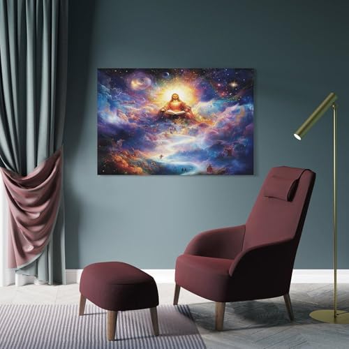 Impression sur toile Jésus art mural décoration salon haut de gamme - 4
