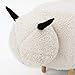 Christopher Knight Home Pearcy Furry Sheep Ottoman, White