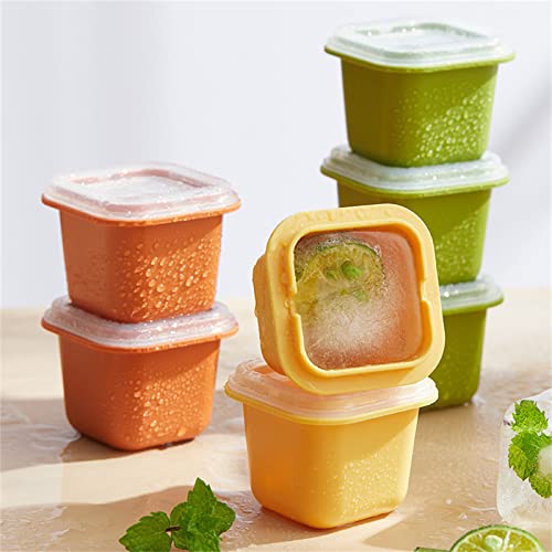Molde de cubitos de hielo silicona con tapa x6 miniatura 2