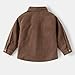 Morubut Toddler Baby Boys Corduroy Button Down Shirts Casual Long Sleeve Shirt Jacket with Flap Pockets (US, Age, 5 Years, Brown)