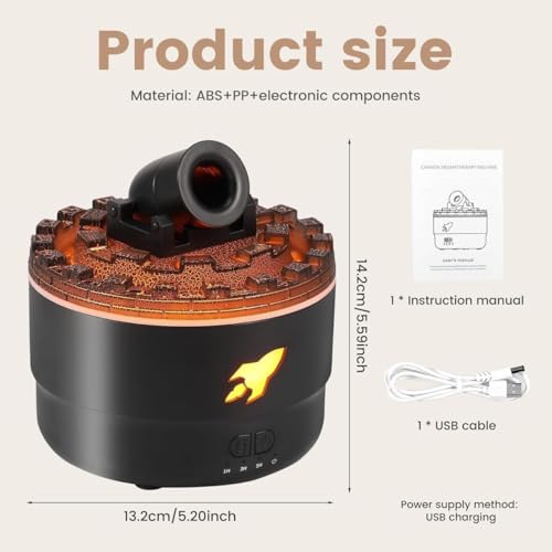 Add Cannon Blast Aroma Humidifier 300ml Multicolor - Image 3