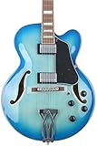 Ibanez Artcore AF75 Hollowbody - Jet Blue Burst