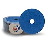 WA GRINDER 25PACK - 4 1/2'' inch 120# Premium Zirconia Resin Fiber Sanding Discs, Grinding, Blending, Finishing, and Polishing Disc, 7/8" Arbor, for Wood Metal Fiberglass, on Angle Grinder (Grit 120)