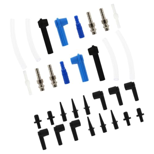 2 Sets Brake Fluid Exchange Adapters Connector Kit for Hydraulic Lines