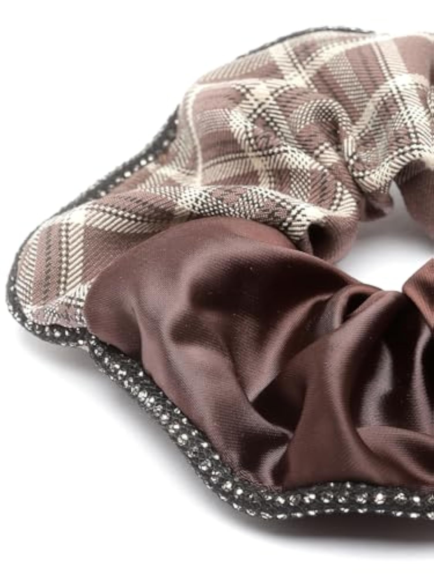 Solid Fabric Fancy Party Scrunchies, Ponytail Holder