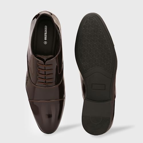 Image of Centrino Men's Formal Shoes |Premium Craftsmanship & Durable Build |Stylish & Elegant Design | Lace-Up Design with Cushioned Insole for Comfort |Craftsmanship for All-Day Elegance (9746)