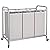 STORAGE MANIAC 3 Section Laundry Sorter, 35.9 Gal (136 L) Laundry Hamper Cart with Heavy Duty Rolling Lockable Wheels and Removable Bags, Clothes Organizer Basket Clothes Separator Hamper, Gray
