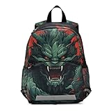 KAAVIYO Dragones Enojados Geniales Mochila para Preescolar Toddler Estudiante Mochilas para 3-8 Años Niñas Niños