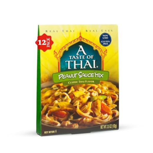 A Taste of Thai Peanut Sauce Mix, 3.5-Ounce Packets (Pack of 12)