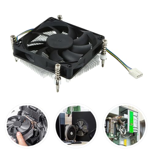 Ventilador de CPU Milisten con núcleo de cobre y aluminio para refrigeración silenciosa en PC 4